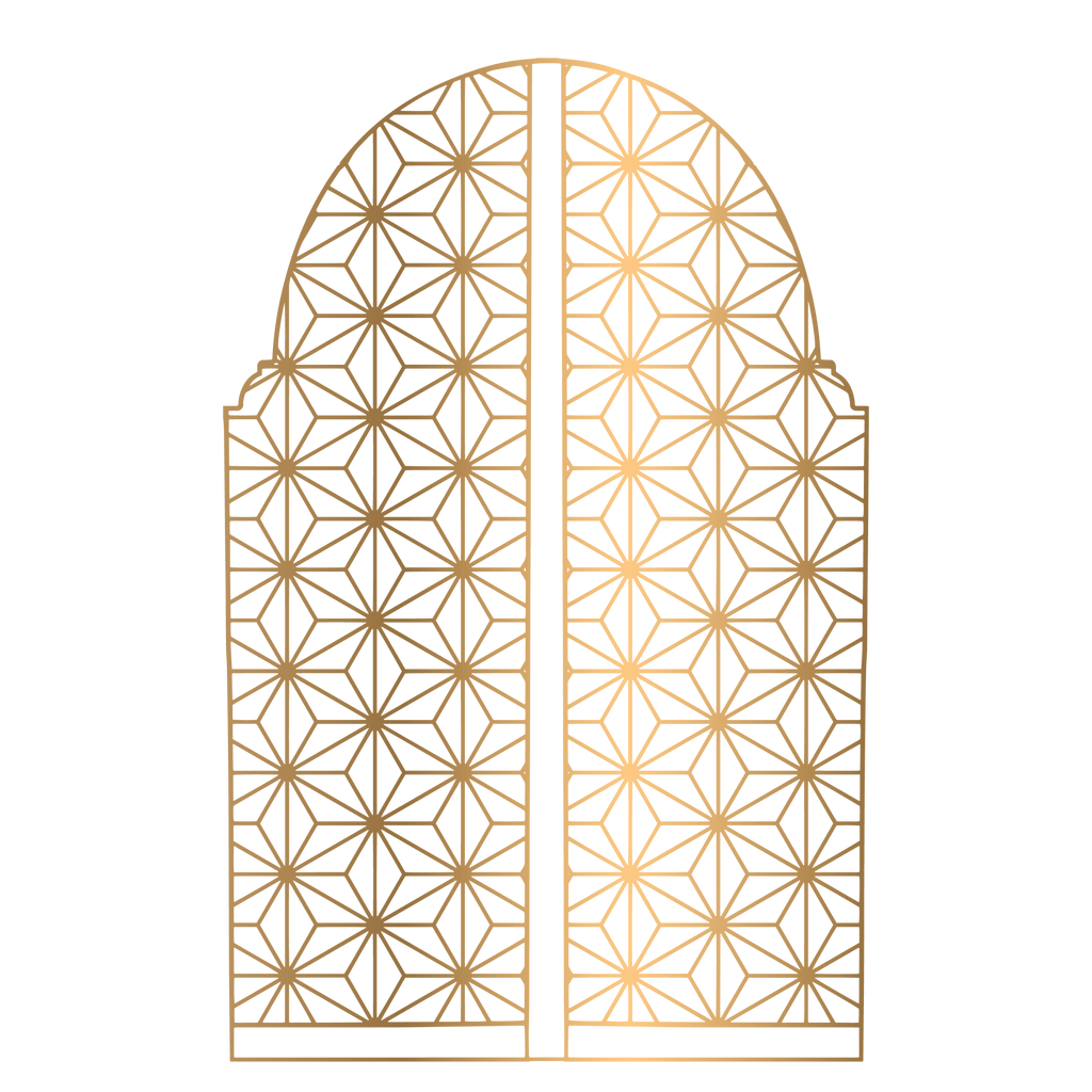 Polished Gold Salaams Gate Wall Art